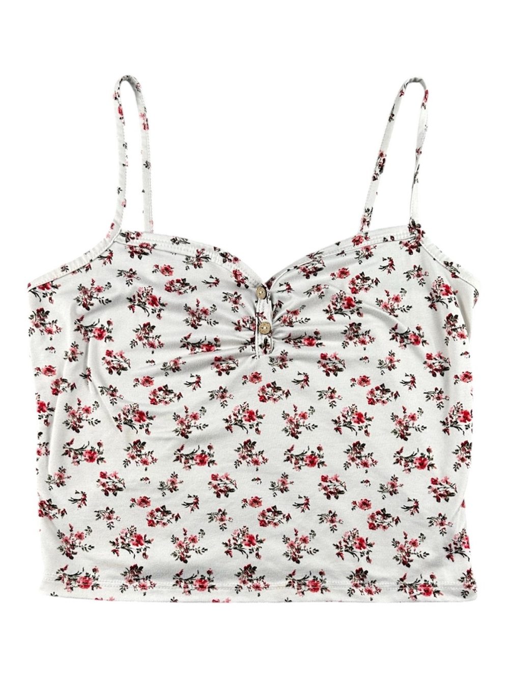 Timing Floral Cami Cropped Tank Top Size Large